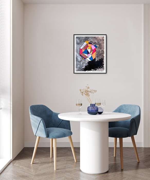 Hilton Edwards Abstract Art Painting - Portrait Series