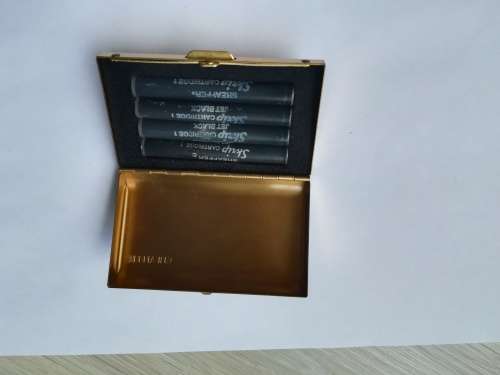 14K Sheaffer Targa Brass fountain pen