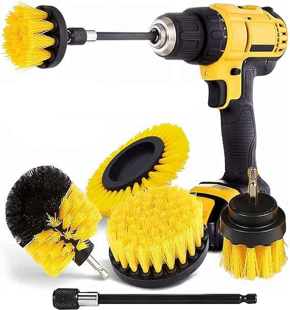 Drill Brush Power Scrubber Cleaning Brush Drill Scrub Brushes Kit (drill not included)