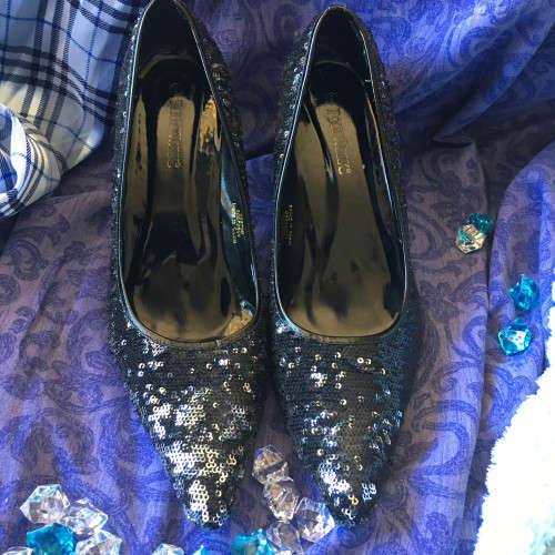 Black and Silver Sequins