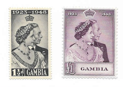 GAMBIA - 1948 Silver Wedding