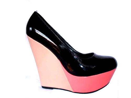 Trendy Colorful Platform Wedges Size 4