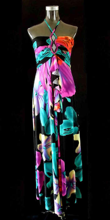 *** New Arrival *** Sexy Maxi Long Dress Pretty Front 32/34