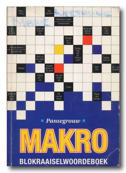 Makro-Blokraaiselwoordeboek deur Louisa L Pansegrouw (2008)