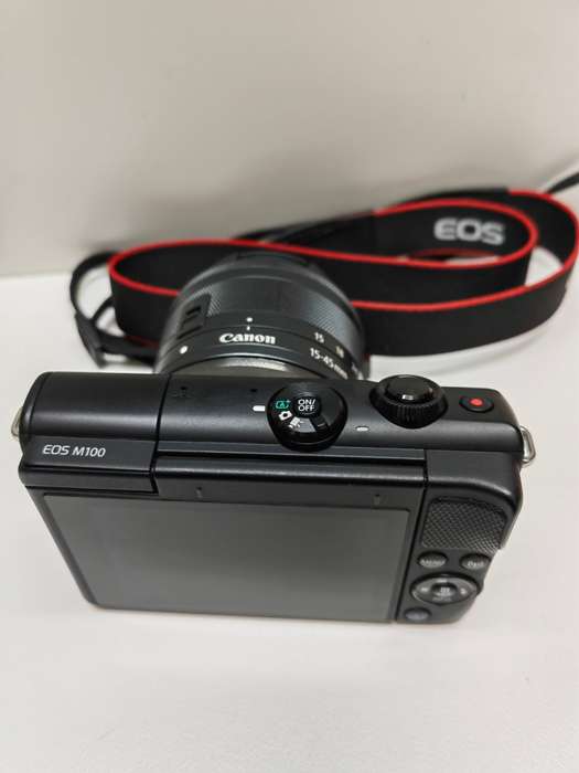 Canon EOS M100 Mirrorless Camera + 15-45mm IS STM (Black)