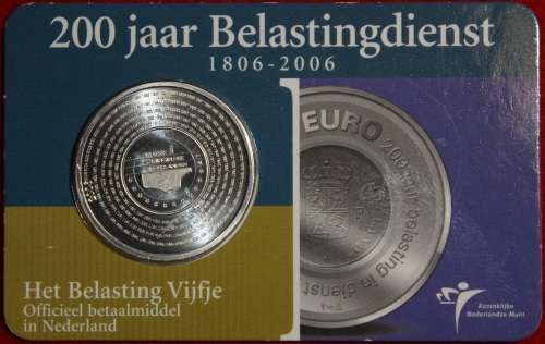 2006 Netherlands 5 Euro Coin (Sealed) sterling silver (92.5%) coin - Brilliant Uncirculated