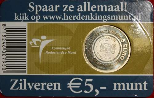 2006 Netherlands 5 Euro Coin (Sealed) sterling silver (92.5%) coin - Brilliant Uncirculated