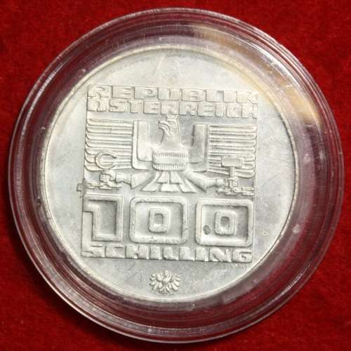 1976(2928)h Austria 100 Shillings (Silver 64%) - UNC