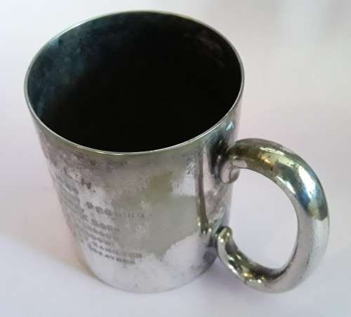 1934 Simla Valley Light Horse (S.V.L.H.) Silver Plated Trophy Mug.