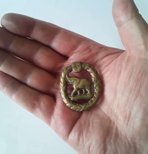 WW2 SA Native Military Corps Cap Badge.