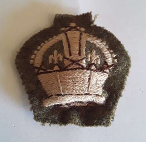 WW2 British Army Warrant Officer Cloth Rank Badge.