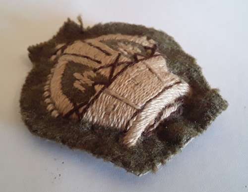 WW2 British Army Warrant Officer Cloth Rank Badge.