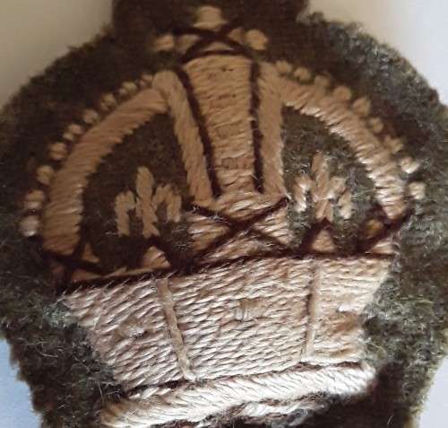 WW2 British Army Warrant Officer Cloth Rank Badge.