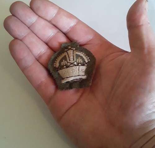 WW2 British Army Warrant Officer Cloth Rank Badge.