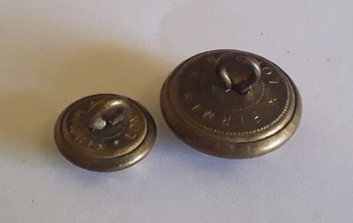 Set Of 22 Early Pre-1952 South African Police `Crown Over Star` Buttons. (Set 1 of 2)