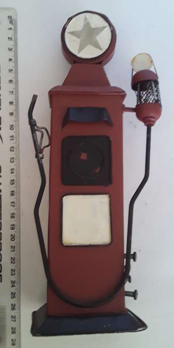 Vintage Tin Plate `Texaco` Petrol Pump Money Box.