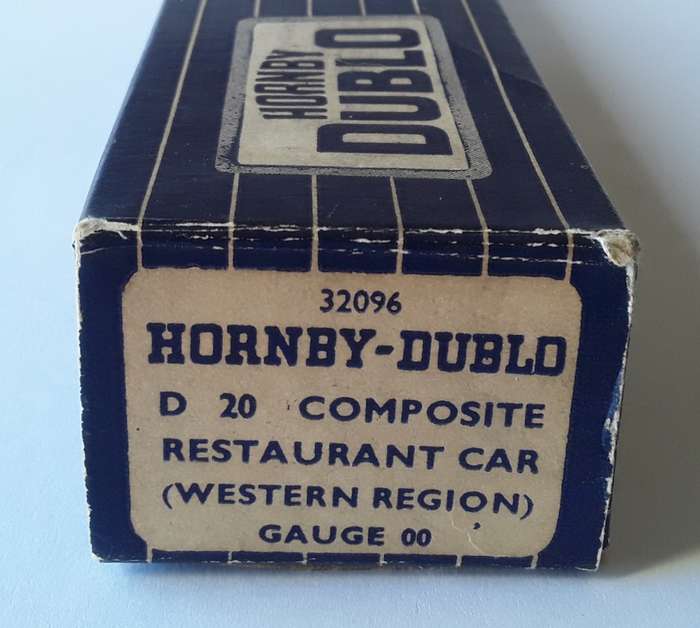 Hornby Dublo D20 Restaurant Car, BR WR. No : 32096. Mint in box.