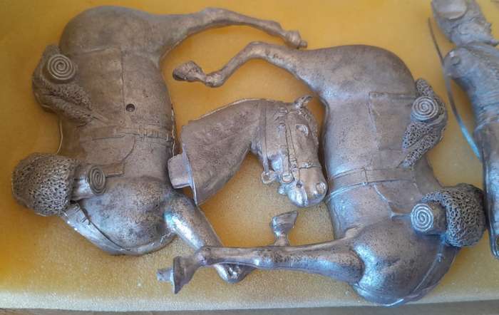 Vintage Mike French Metal Model Kit. Crimean War 1853-1856, Trumpeter, 11th Hussars.