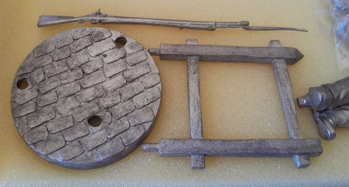 Vintage Almond Sculptures Metal Model Kit. Sgt. Light Infantry Co, 53rd Regt. of Foot, 1812-15.