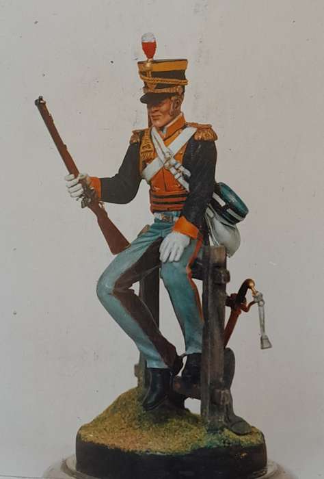 Vintage Almond Sculptures Metal Model Kit. British Light Dragoon Trooper Campaign Dress, 1812-15.