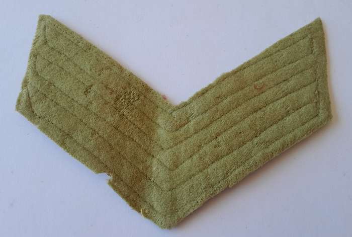 WW2 SA Airforce Sergeant`s Cloth Stripes.