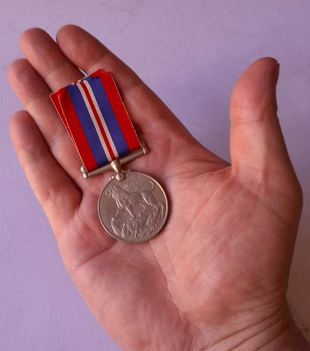 WW2 War Medal 1939-1945 To `578448 D.D. Paterson`.