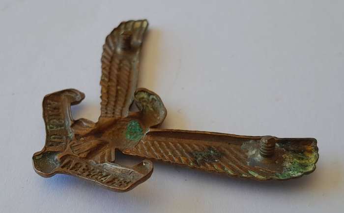 Early SA Air Force Badge Set. Cap And 2 x Collar. `Per Aspera Ad Astra`.