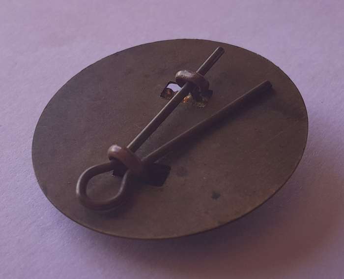 British Army Officers Rank Badge With Back Plate.  Lugs Intact.