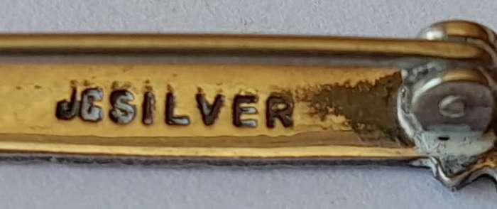 Vintage Solid Silver 21st Key Brooch. `Ursula`.