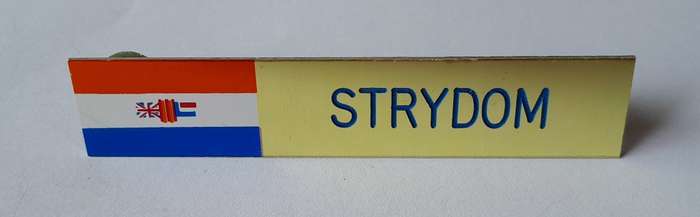 Pre-1994 SADF Name Tag.