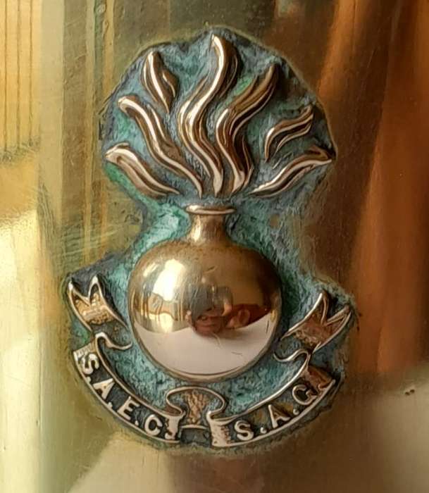 WW2 SA Engineer Corps North Africa Campaign Shell Casing And Bullets Trench Art Set.  1941-1943.