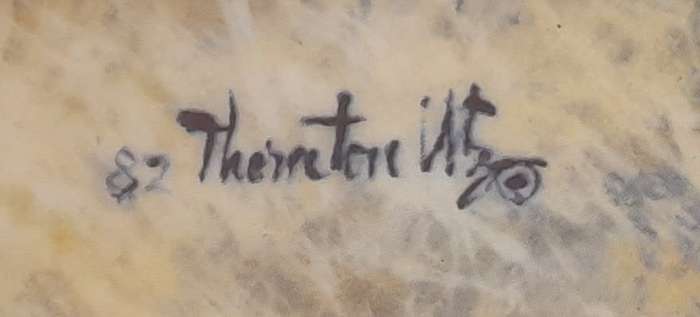 Vintage Plate By Viletta. `Touchdown` By Artist `Thornton Utz`. Signed And Dated. 22 cm.