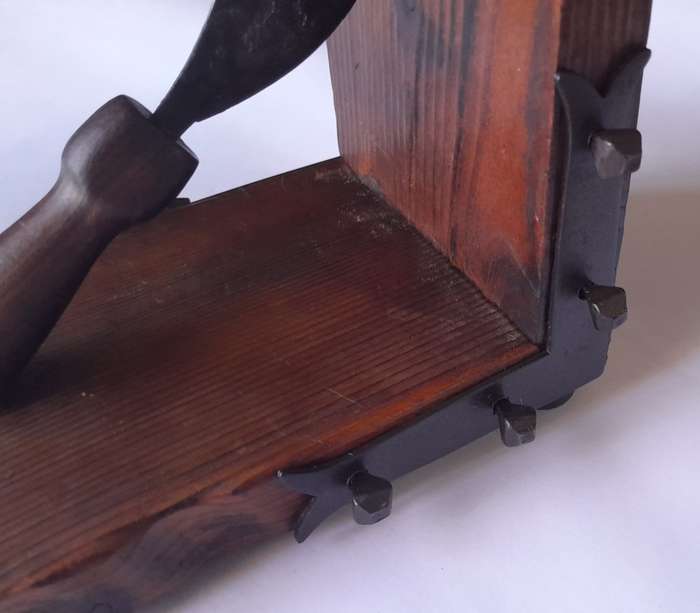 Vintage Medieval Weapons Wood And Metal Bookends..