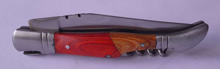 Vintage `Laguiole` Folding Knife With `440` Steel Blade And Two Tone Handle.