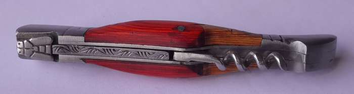 Vintage `Laguiole` Folding Knife With `440` Steel Blade And Two Tone Handle.