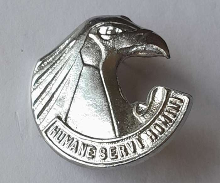 SA Army Personnel Services Collar Badge.  Pins Intact.