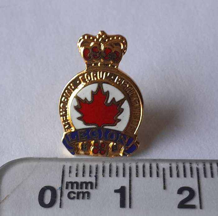 Royal Canadian Legion Lapel Badge.