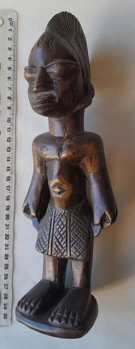 Pair Early Nigerian Yoruba Tribal Figurines.