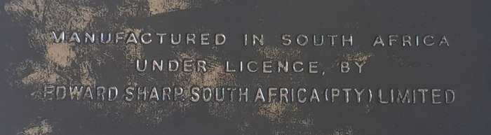 Vintage South African Tin By Edward Sharp. S.A. Vaal In Cape Town Harbour. 22.5 x 14.5cm.
