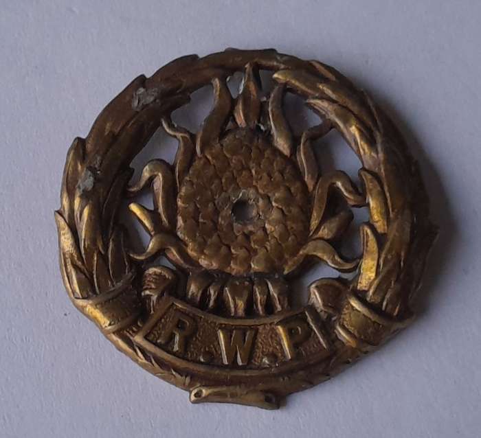 Regiment Western Province Badge.  Holed.  No Lugs.