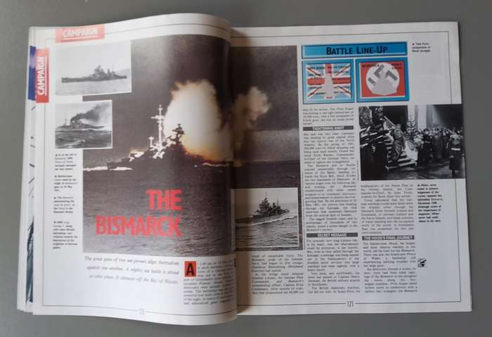 WW2 "Images Of War" Issue 5 (War At Sea) With Campaign Map And Newspaper Copy.