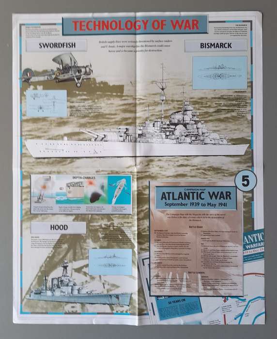 WW2 "Images Of War" Issue 5 (War At Sea) With Campaign Map And Newspaper Copy.
