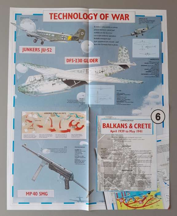WW2 "Images Of War" Issue 6 (Balkans & Crete) With Campaign Map And Newspaper Copy.