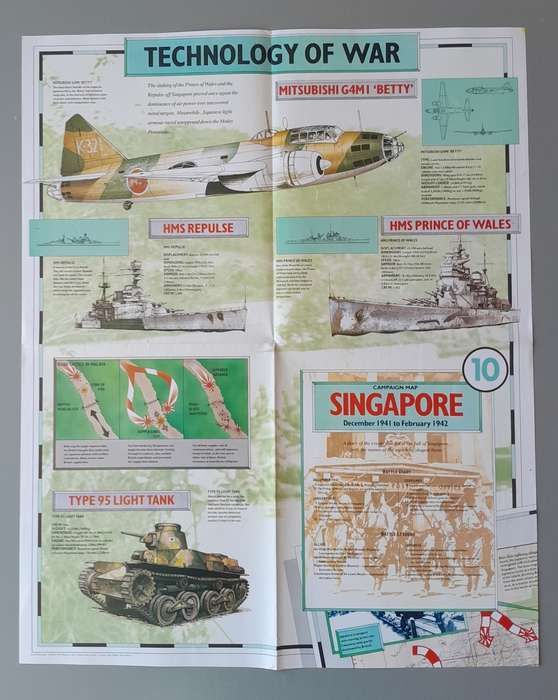 WW2 "Images Of War" Issue 10 (Singapore) With Campaign Map And Newspaper Copy.