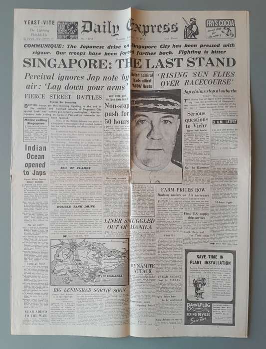 WW2 "Images Of War" Issue 10 (Singapore) With Campaign Map And Newspaper Copy.