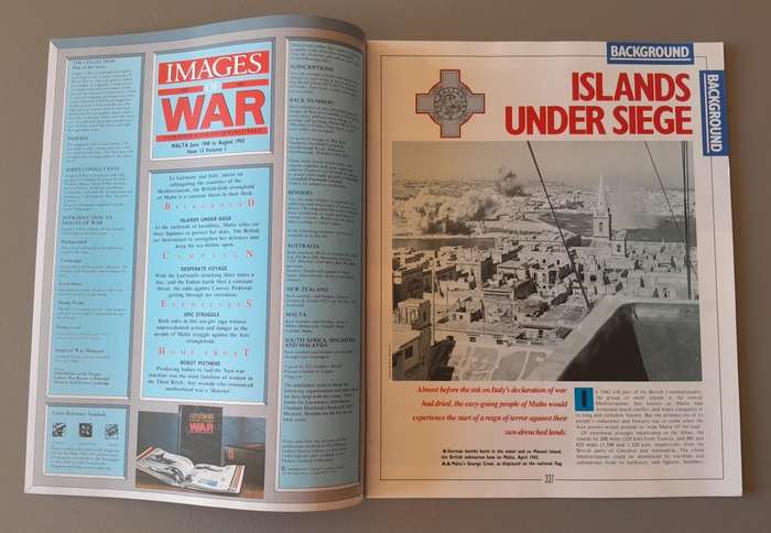 WW2 "Images Of War" Issue 13 (Malta) With Campaign Map And Newspaper Copy.