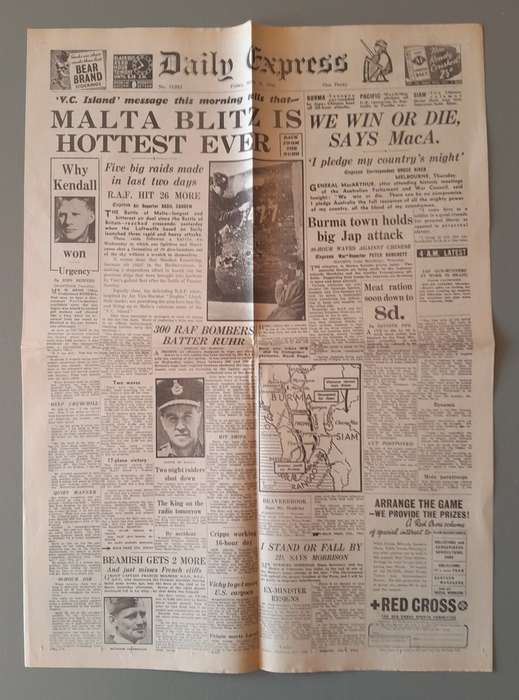 WW2 "Images Of War" Issue 13 (Malta) With Campaign Map And Newspaper Copy.