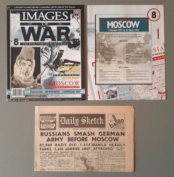 WW2 "Images Of War" Issue 8 (Moscow) With Campaign Map And Newspaper Copy.