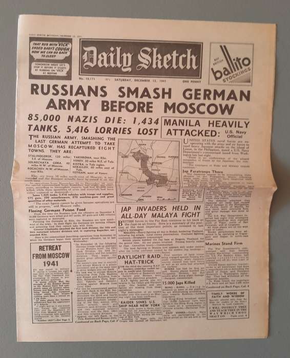 WW2 "Images Of War" Issue 8 (Moscow) With Campaign Map And Newspaper Copy.