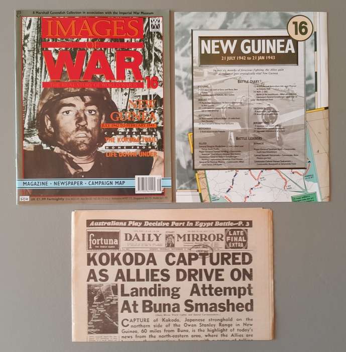 WW2 "Images Of War" Issue 16 (New Guinea) With Campaign Map And Newspaper Copy.